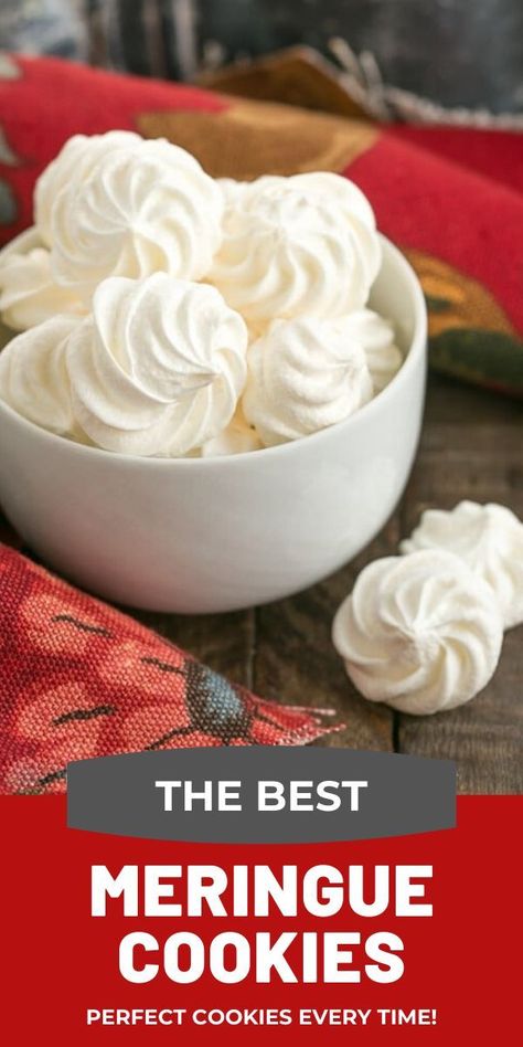 Marange Recipe, Best Meringue, Easy Meringue Recipe, Egg White Cookies, Easy Meringue Cookies, Whipped Egg Whites, Easy Meringues, Meringue Cookie, Egg White Recipes