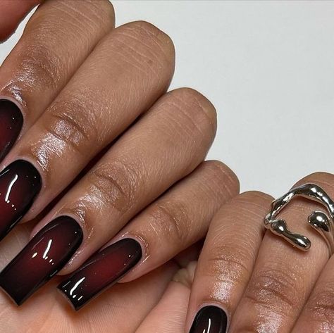 Gel X Nails Halloween, Nail Halloween Ideas, Aura Halloween Nails, Nail Designs Asethic, Fall Nails Spooky, Baddie Aura Nails, Halloween Aesthetic Nails Gel, Aura Nails Halloween, Nail Ideas Acrylic Halloween