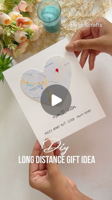 Gayatri chouhan on Instagram: "DIY Gift Idea For long Distance relationship 🫠 🫶 #crafts #diy #handmadewithlove #handmade #papercrafting #papercrafts #love #longdistancerelationship #longdistance #giftidea #longdistancegiftideas" Long Distance Greeting Cards, Long Distance Relationship Cards Diy, Longdistancerelationship Gift Ideas, Long Distance Relationship Gift Ideas Diy, Long Distance Gift Ideas, Long Distance Gifts For Him, Long Distance Relationship Gift Ideas, Diy Relationship Gifts, Long Distance Relationship Cards