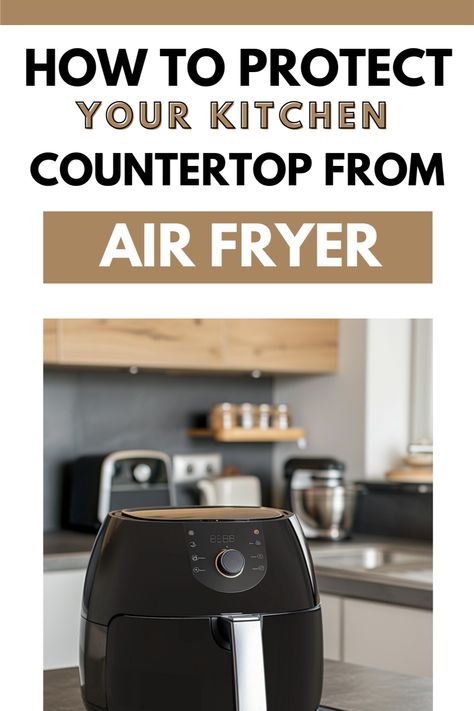 Check out this easy guide to keep your kitchen counter safe from your air fryer's heat! This post covers simple yet effective ways to protect your counter, like using mats that can handle heat, stands, and cool countertop stuff. Find out how to keep your kitchen looking good while you whip up yummy air-fried foods. Great for anyone who loves to cook or wants to keep their kitchen looking nice, this post mixes practical advice with style to help your kitchen stay in top shape. Air Fryer In Kitchen Decor, Air Fryer On Countertop, Kitchen Remodel Must Haves, Kitchen Remodel Galley, Renovation Must Haves, Kitchen Design Modular, Remodel Must Haves, Kitchen Renovation On A Budget, Small Galley Kitchen Remodel