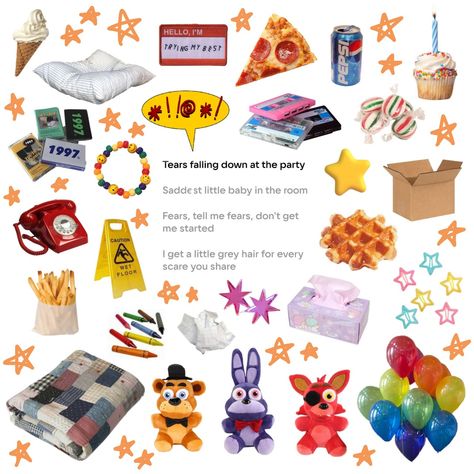 FNaF aesthetic 🗯️🌟 Fnaf Gift Ideas, Fnaf Core Aesthetic, Fnaf Diy Decor, Fnaf Room Decor, Fnaf Restaurant, Fnaf Moodboard, Fnaf Room, Fnaf Aesthetic, Fnaf Crafts