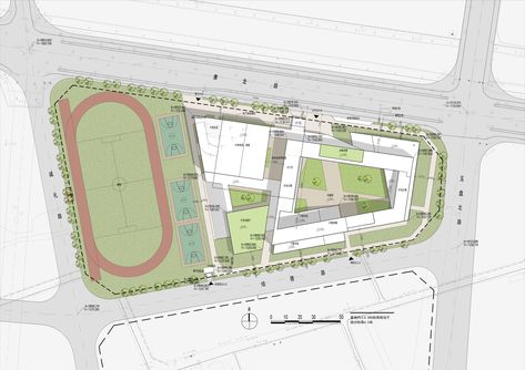 School Urban Design, Elementary School Architecture Plan, Primary School Design Architecture Plan, School Site Plan Architecture, School Design Plan, High School Design Architecture, Institute Design Architecture, Future School Design, School Architecture Design Concept