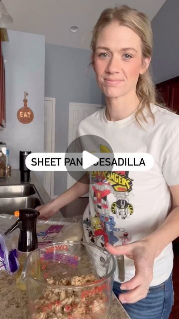 Andrea on Instagram: "✨Sheet Pan Chicken Quesadillas Sheet Pan Tortilla Bake, Sheet Pan Quesadillas, Can Tomatoes, Tortilla Bake, Chicken Shredded, Cheese Tacos, Mexican Dinner, Cream Cheese Chicken, Chicken Quesadillas