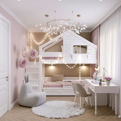 Luxury Kids Bedroom, Girls Bedroom Makeover, Kids Room Interior Design, Kids Bedroom Inspiration, Kids Bedroom Designs, Cute Bedroom Ideas, Kids Interior Room, Girl Bedroom Designs, Dream House Rooms