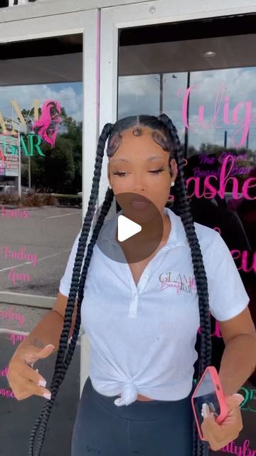 Fashion & Beauty ✨ on Instagram: "4 jumbo braids + extra length😍🔥 This will be added to my booking link . . . . #jaxbraids #jaxhairstylist #duvalbraids #duvalstylist" 8 Jumbo Box Braids, Four Jumbo Box Braids, 4 Jumbo Braids, Jumbo Box Braids, Jumbo Braids, Short Braids, Make Up Inspo, Box Braids, Shoulder Length