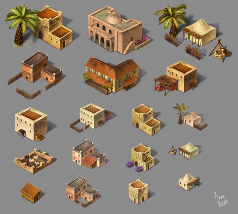 Assets - oriental houses by maria-istrate on DeviantArt Minecraft Building Guide, Minecraft Decoration, Minecraft World, Minecraft Houses Blueprints, Bangunan Minecraft, Minecraft Medieval, Minecraft Plans, Minecraft Construction, Building Concept