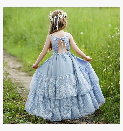 Light Blue Flower Girl Dresses, Blue Flower Girl, Flower Girl Dresses Blue, Light Blue Flowers, Girls Party Dress, Light Summer, Girls Party, Dream Wedding, Flower Girl Dresses