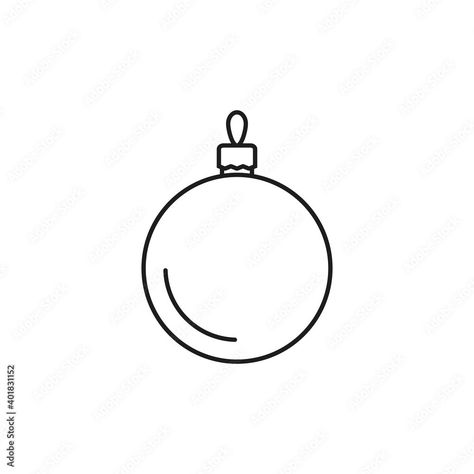 Ornament Outline, Christmas Ornaments, Christmas