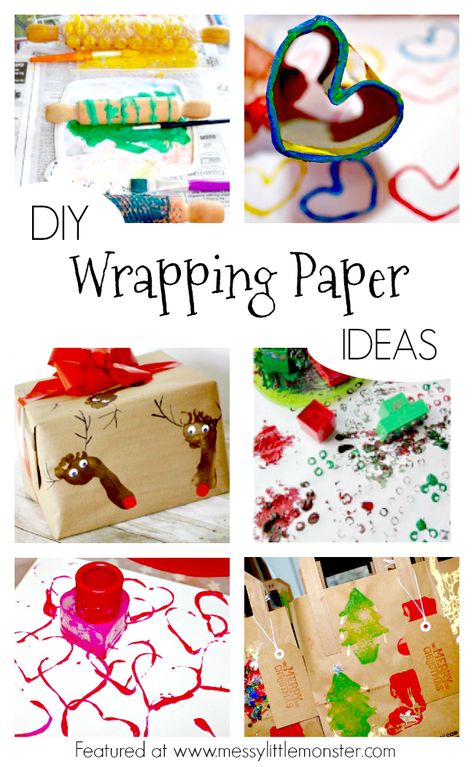 Wrapping Paper Drawing Ideas, Decorate Wrapping Paper, Christmas Diy Wrapping Paper, Diy Christmas Wrapping Paper Drawing, Diy Wrapping Paper Christmas, Craft Paper Christmas Wrapping, Unique Gift Wrapping Ideas Creative, Unique Gift Wrapping Ideas Birthdays, Provocation Ideas