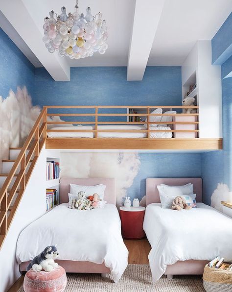 Kids Shared Bedroom, Bunk Rooms, Shared Bedroom, Bunk Room, Shared Bedrooms, Bedroom Layouts, Kids Room Design, 인테리어 디자인, Small Bedroom