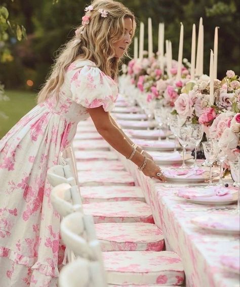 Love Shack Fancy Tea Party, Love Shack Fancy Party Theme, Tea Party Bridal Shower Ideas Outfit, Loveshackfancy Party, Tea Party Photoshoot, Bridal Shower Inspo, A Secret Garden, Love Shack Fancy, Barbie Wedding