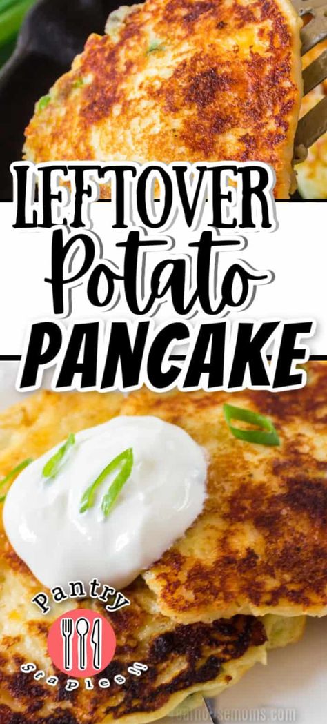 Potatoes are popular for so many holidays and family dinners! My family loves when I make mashed potato pancakes for breakfast the next day! With a few simple ingredients, you can turn last night’s side into your morning meal! #Realhousemoms #leftover #potato #pancakes #breakfast Potatoes Pancakes, Tetrazzini Recipes, Potatoe Recipe, Leftover Mashed Potato Pancakes, Potato Pancakes Easy, Potatoes Breakfast, Leftover Breakfast, Mashed Potato Pancakes, Potato Cakes Recipe