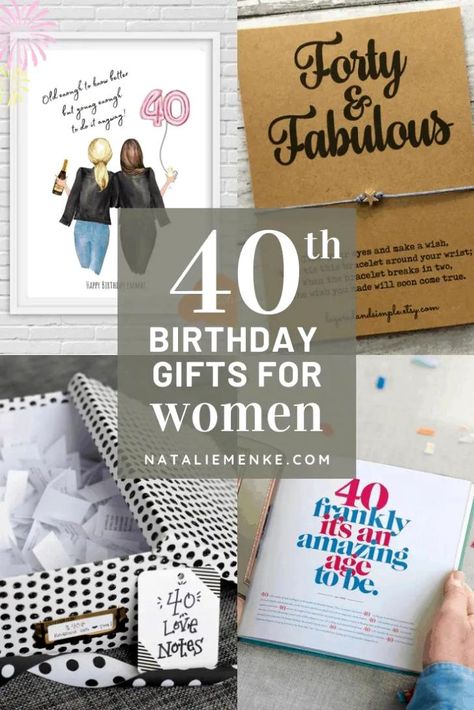 40 And Fabulous Gifts For Women, 40tb Birthday Gifts, Cool Gifts For Women 40th Birthday, 40th Birthday Ideas For Coworker, 40 Small Gifts For 40th Birthday, 40th Birthday Diy Gift Ideas, Nice 40th Birthday Gifts, Gift Ideas For A 40th Birthday Woman, 40th Birthday Gifts For Sister Turning 40