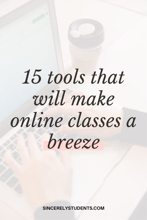 Online School Hacks, Tips For Online College Classes, College Help Life Hacks, Online Class Tips, Online Class Aesthetic, Online School Essentials, Graduate School Essentials, Online College Tips, Graduate School Organization