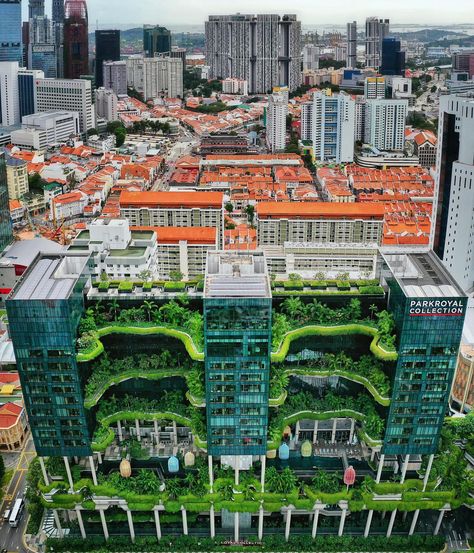 Park Royal Singapore, Woha Architects, Singapore Architecture, Park Royal, Interior Design Pictures, Hospital Architecture, Royal Park, Living Modern, Royal Hotel