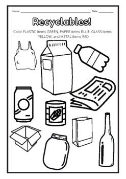 Recycling Worksheet by Engineering with Emily | TpT Recycling Projects For Preschool, Recycling Lesson Plans, Recycling Activities For Kids, Recycling Lessons, Jumbled Words, Recycling Activities, Steam Education, Art Worksheets, Study History