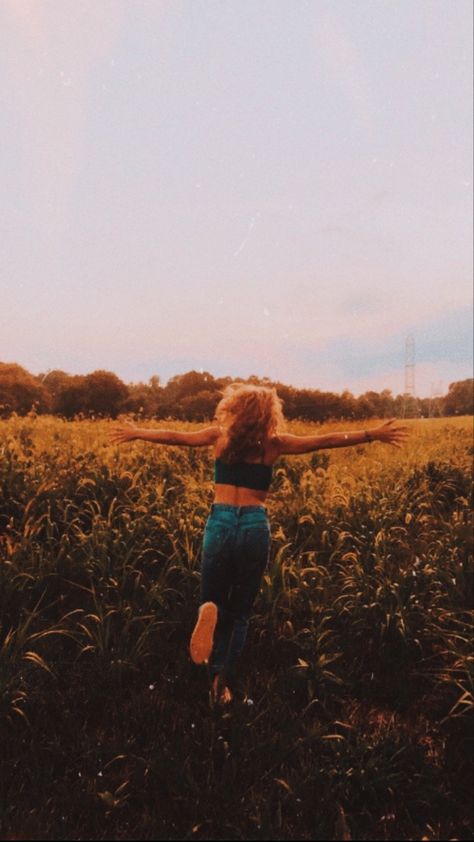 #summer #running #field #aesthetic #summerlife Lovers In A Field Aesthetic, Person Running Aesthetic, Feeling Alive Aesthetic Pictures, Running In A Field Of Flowers Aesthetic, Run Asthetic Picture, Freeing Aesthetic, Running In The Forest Aesthetic, Set Me Free Aesthetic, Sunshine Aesthetic Girl