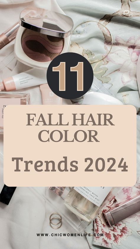 Fall hair color trends 2024 Hair Color For Deep Autumn Skin Tone, Hair Color For Autumn Palette, Hair Colors For 2024, Trending Hair Colors Fall 2024, Best Fall Hair Colors 2024, Fall Hair Trends 2024 Color, Hair Colors 2024 Trends, Hair Color Trends Fall 2024, Hair Fall 2024