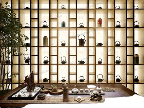 Tea House Interior, Tea Room Interior, Tea Store Design, Chinese Tea Room, Japanese Tea Room, Tea Room Design, Chinese Tea House, Japanese Restaurant Interior, Chinese Style Interior