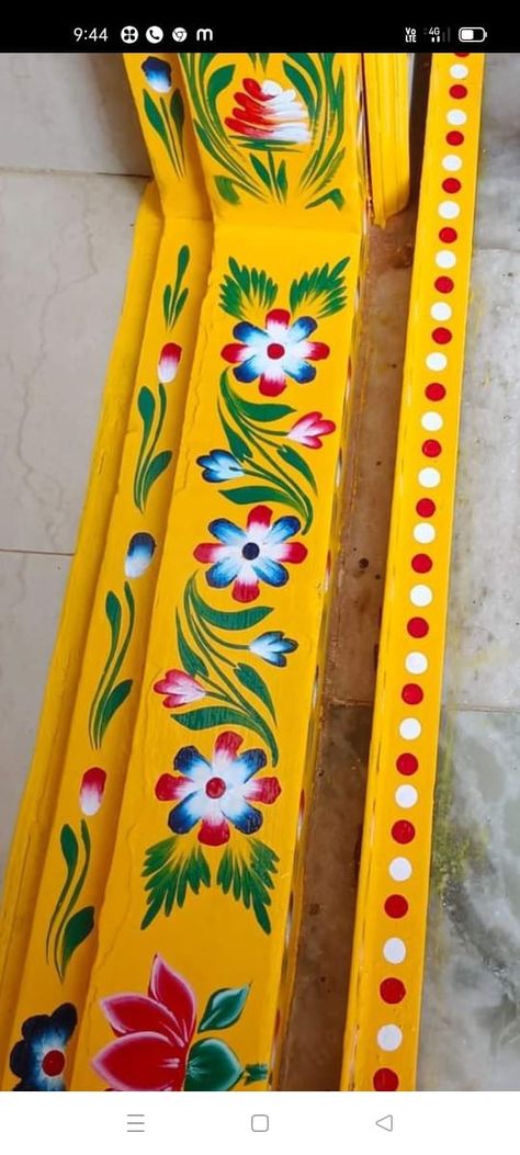 Kadapa Designs Latest, Kadapa Muggu Designs, Gadapa Muggu Designs Simple, Kadapa Muggu Designs Easy, Hand Painted Wall Murals Diy, Gadapa Muggu Designs, Gadapa Designs, Flower Wall Decor Diy, Cartoons Krishna