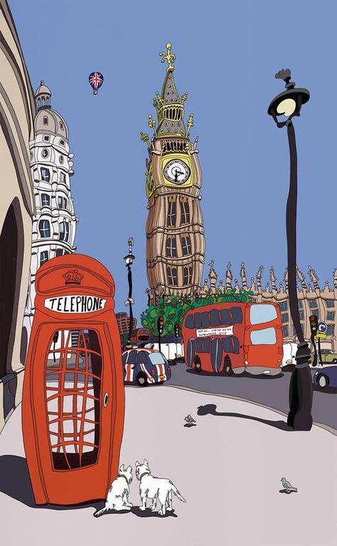 Olympics Art, Olympic Art, London Drawing, London Illustration, London Wallpaper, London Dreams, London Poster, City Of London, Gcse Art