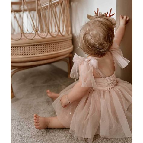 Tulle Baby Dress, First Birthday Girl Outfit, Baby Flower Girl Dress, Flower Girl Baby, Baby Wedding Outfit, Flower Girl Dress Baby, Baby Pink Clothes, Light Dusty Pink, Tulle Straps