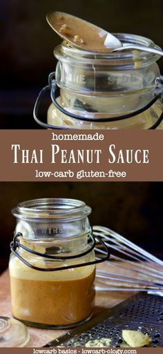 No cook Thai peanut sauce recipe takes less than 5 minutes and it's low carb and gluten free! Totally addictive! From http://Lowcarb-ology.com via @Marye at Restless Chipotle Thai Peanut Sauce Recipe, Easy Thai Peanut Sauce, Gf Pasta, Restless Chipotle, Lowcarb Recipes, Paleo Sauces, Peanut Sauce Recipe, Keto Sauces, Thai Peanut Sauce