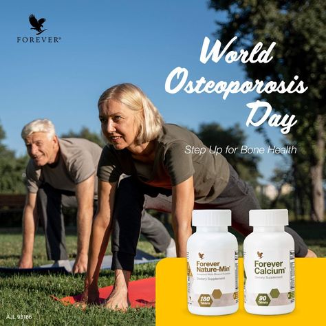 Improve your quality of life by having a stronger build up and bone structure. Protect your bones from now on with Forever Nature-Min and Forever Calcium. Happy World Osteoporosis Day! 🦴🦷 Forever Calcium, World Osteoporosis Day, Forever Living Aloe Vera, Superhero Workout, Bone Structure, Power Of Nature, Forever Living, Forever Living Products, Living Forever