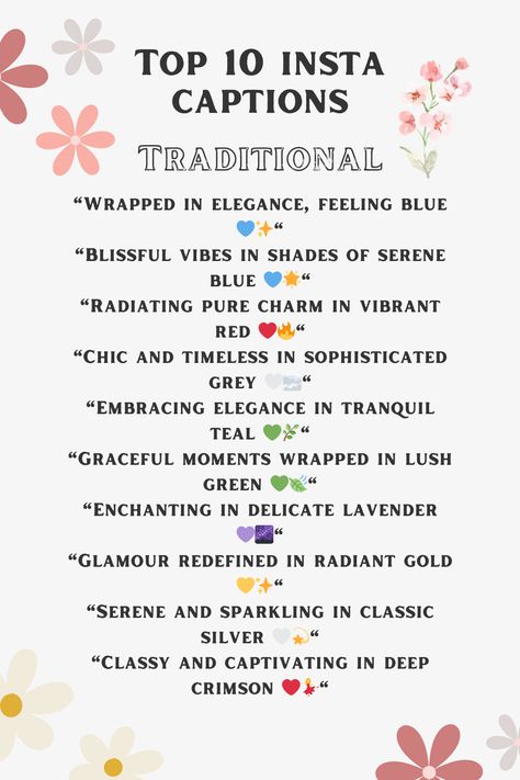 top 10 traditional captions for instagram White Colour Captions, Captions For Suit Pics Instagram, Captions For Wedding Pictures, Ethnic Outfit Captions For Instagram, Aesthetic Traditional Captions, Traditional Quotes For Instagram, Captions For Traditional Look, Ethnic Captions For Instagram, Captions For Traditional Outfit