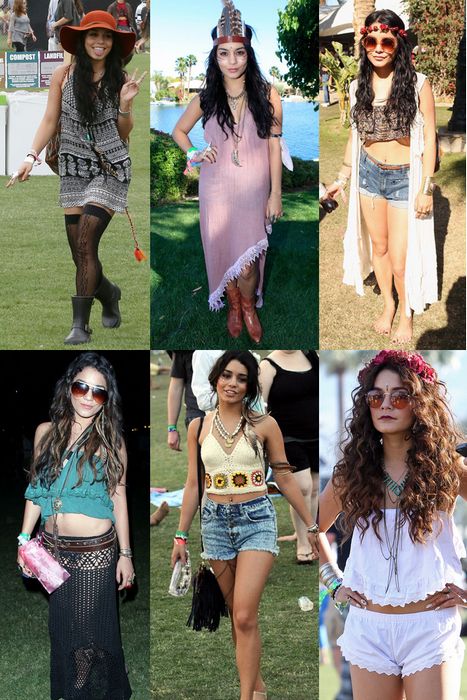 Coachella Fashion Vanessa Hudgens, Coachella Outfit Vanessa Hudgens, Coachella Party Outfit, Boho Rock Style, Vanessa Hudgens Coachella, Vanessa Hudgens Outfits, Coachella Fits, Coachella Party, Vanessa Hudgens Style