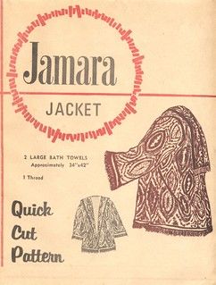 Jamara Jacket Pattern | Awesome vintage jacket pattern that … | Flickr Kimono Sewing Pattern, Marla Singer, Beach Jacket, Vintage Towels, Hawaiian Quilts, Quilted Gifts, Towel Crafts, Love Sewing, Jacket Pattern