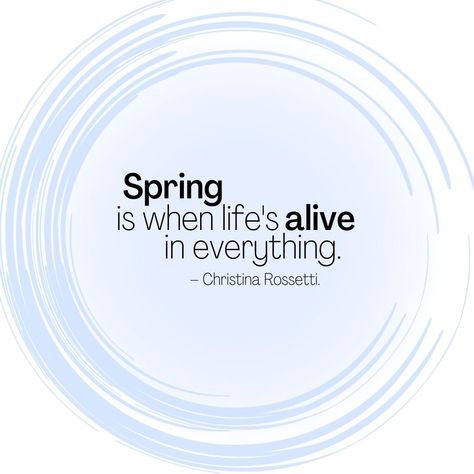 Spring is a season of renewal and growth, where nature comes alive in the most beautiful way. The flowers bloom, the trees burst with life, and animals come out from their winter slumbers. Use the energy of spring to come alive in your life as well. What's one thing you've been dreaming of doing but haven't found the time or energy for yet? Now might be the right time to make it happen! #springtime #spring #trynewthings Christina Rossetti, Flowers Bloom, Right Time, The Energy, Make It Happen, Spring Season, What Happened, You've Been, Spring Time