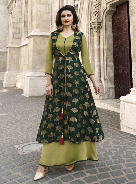 Double Layered Kurti Designs, Party Wear Maxi Dresses, Designer Kurti Patterns, Long Kurti, Kurti Designs Latest, Long Kurti Designs, Kurta Neck Design, Long Dress Design, Salwar Kamiz