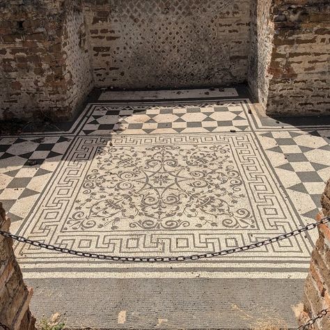 2000-year-old mosaic tile floors from the Roman Era, eleven guest rooms, each room has a different design. Romans could tile back then, no joke. Amazing! Mosaic Tile Floors, Mosaic Floors, 2000 Year, Roman Era, Mosaic Floor Tile, Roman Mosaic, Tile Floors, Mosaic Flooring, Guest Rooms