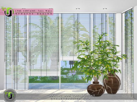 Sims 4 Cc Decor, Sawamura Eijun, Window Treatments Ideas, Mod Furniture, Modern Blinds, Sims 4 Bedroom, Sims 4 Expansions, Tumblr Sims 4, Play Sims