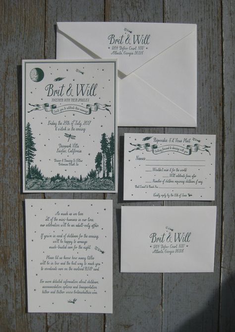 Simply Rustic Perfect Custom Letterpress Wedding Invitation Suite Letterpress Invitation Suite, Letterpress Wedding Invitation Suite, Letterpress Wedding Invitation, Hope Valley, Yosemite Wedding, Wedding Info, Carton Invitation, Letterpress Invitations, Inexpensive Wedding