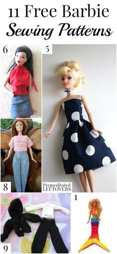 Barbie Doll Sewing Patterns, Free Barbie Sewing Patterns, Free Barbie, Barbie Nails, Barbie Knitting Patterns, Barbie Sewing, Barbie Dress Pattern, Sewing Barbie Clothes, Barbie Sewing Patterns