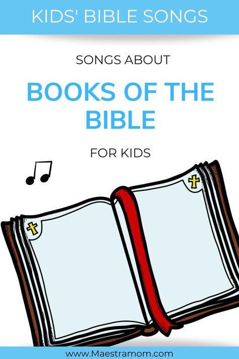 Learning The Books Of The Bible For Kids, Bible School Songs, Books Of The Bible Songs For Kids, Books About Music For Preschool, Preschool Sunday School Lessons, Old Testament Books, Bible Songs For Kids, Sunday School Songs, The Books Of The Bible