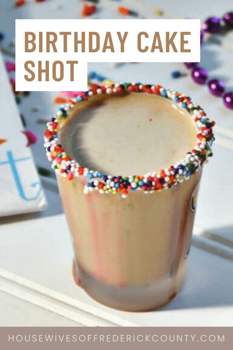 birthday cake shot recipe Birthday Shots Alcohol, Birthday Shots Ideas, Birthday Cake Shots Recipe, Birthday Shots Recipes, Birthday Cake Vodka, Cheers To Your Birthday, Christmas Martinis, Easter Bunny Cake Recipe, Vodka Slushies