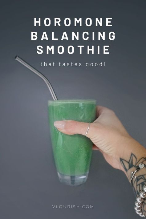 Simple Healthy Smoothie Recipes, Healthy Smoothie Recipes For Breakfast, Treat Hormonal Acne, Smoothie Recipes For Breakfast, Hormone Balancing Smoothie, Easy Healthy Smoothie Recipes, Hormone Diet, Hormone Balancing Diet, Hormonal Weight Gain