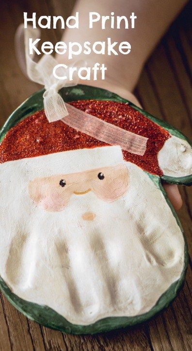 Christmas Santa Hand print Ornament Salt Dough Recipe For Ornaments, Best Salt Dough Recipe, Santa Handprint Ornament, Santa Handprint, Diy Kids Crafts, Baby Christmas Crafts, Salt Dough Christmas Ornaments, Salt Dough Recipe, Crafty Morning