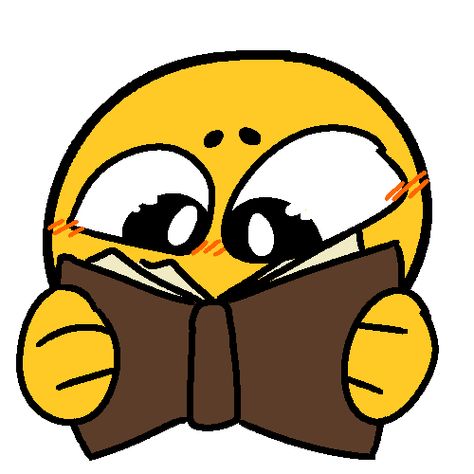 A cute reading emoji!! :D I used the wrong brush size for this one so hopefully it doesn’t look too bad oof. Feel free to use in... Custom Emojis For Discord, Custom Discord Emoji, Cursed Discord Emojis, Crused Emojis, Cute Discord Emojis, Draw Emoji, Genshin Background, Character Emoji, Trans Day Of Visibility