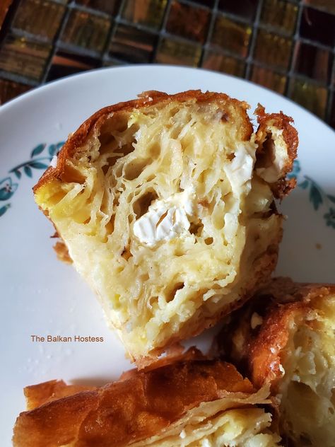 Feta Cheese Pie, Phyllo Feta, Gibanica Recipe, Slavic Recipes, Balkan Recipes, Feta Pie, Baked Feta, Cheese Tart, Savory Pies