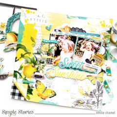 Simple Stories Layouts, Simple Stories Snap, Simple Stories Scrapbooking, 49 Market, 49 And Market, Beautiful Scrapbook Layouts, Smash Book Pages, Lemon Twist, Picture Layouts