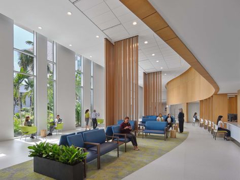 AIA NC - Sabanera Health Center Hospital Waiting Area, Dorado Puerto Rico, Hospital Ideas, Healthcare Center, Orlando Health, Ambulatory Care, Healthcare Interior Design, Workplace Office, Nurses Station