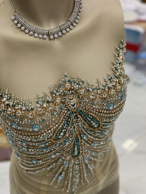 #FilmFestival #PageantStyle #RedCarpetFashion #CustomDesign #GlamourEvents #custom #Elegant Beaded Corset, Couture Embroidery, Dream Wedding Ideas Dresses, Figure Skating Dresses, Fantasy Dress, Skating Dresses, Tailored Suits, Beaded Dress, Wedding Attire