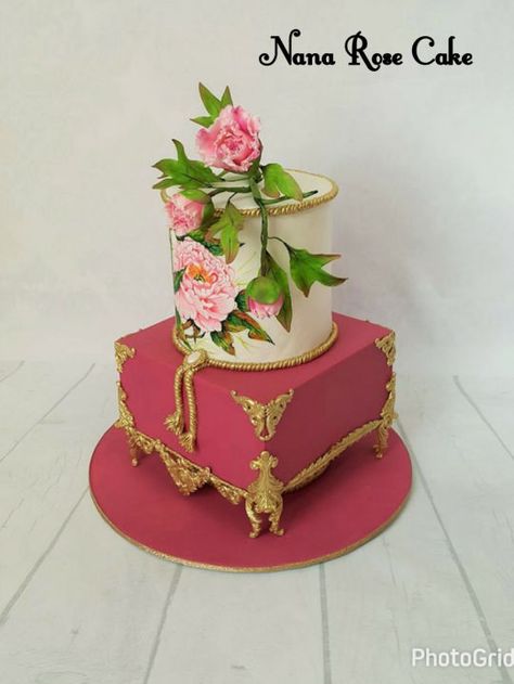 Women Cake Design, Impressive Cakes, Victorian Cake, Antique Cake, Novelty Cake, Bakery Art, Incredible Cakes, Painted Cake, Cake Style