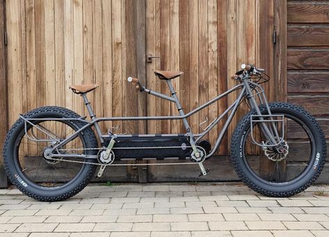 Sweet Moonmen Bikes Tandem. Fat, E bike, Pretty sick Ebike Electric Bicycle, Pretty Sick, Touring Bicycles, Tandem Bicycle, Bike Magazine, Power Bike, Tandem Bike, I Want To Ride My Bicycle, Custom Bicycle