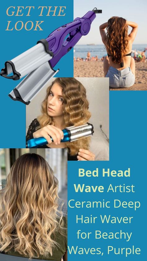 Hair Waver Iron, Waver Iron, Bed Head Wave Artist, Deep Waver, Beach Waver, Hairstyle Girl, Hair Waver, Deep Wave Hairstyles, Beachy Waves