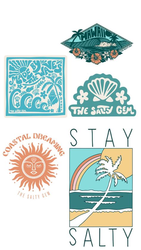 Discover The Best Professional Services in Graphic Design, Digital Marketing, Animation, Writing, and More Beachy Stickers Printable, Coastal Stickers, Places To Put Stickers, Cool Sticker Ideas, Beachy Stickers, Stickers Design Ideas, Hawaii Drawing, Hawaii Stickers, Surfer Stickers